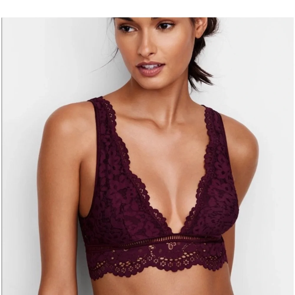 Victoria's Secret Deep Purple Lace Bralette